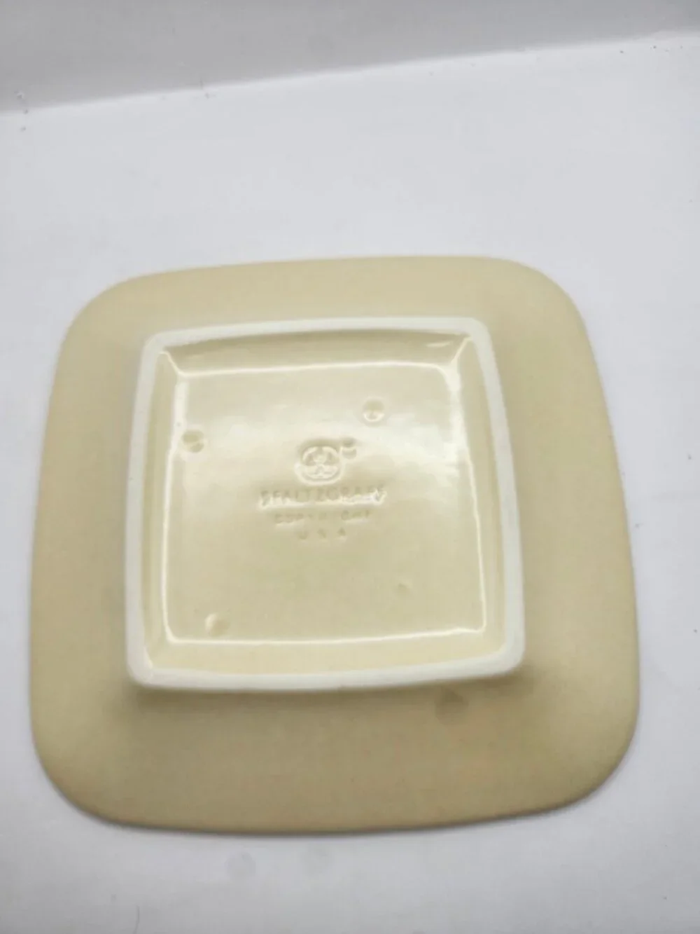Vintage Pfaltzgraff China Basket Weave Plate in Village Pattern